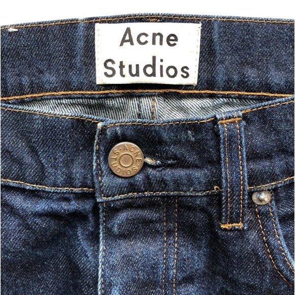 Acne Studio Mens Jeans Roc Raw Size 33 - Picture 3 of 12